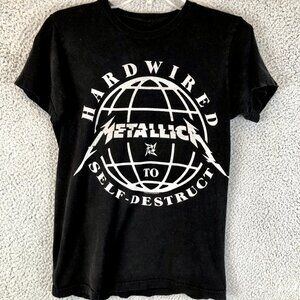 2017 Metallica Hardwired To Self Destruct Womens Baby Doll Y2K‎ Top T shirt Goth